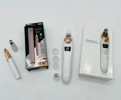 ست کامل مراقبت پوست شامل موزر Flawless با LED و ساکشن، و میکرودرم HY9 با تنظیم شدت دیجیتال در باکس هدیه زنانه کد MO102