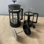 اجزای فرنچ پرس ۳۵۰ میلی Yitian با فیلتر استیل ضد زنگ و مخزن شیشه‌ای مقاوم در برابر حرارت