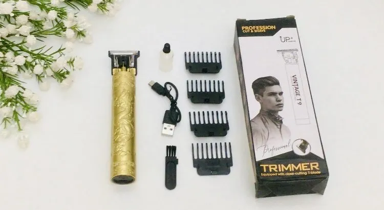 ماشین اصلاح سر و صورت مدل Vintage T9 با طراحی اژدها و بودا