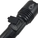 چراغ قوه پلیسی Esdashti Light Mola 2303 با خروجی USB برای شارژ موبایل و پورت تایپ C برای شارژ سریع