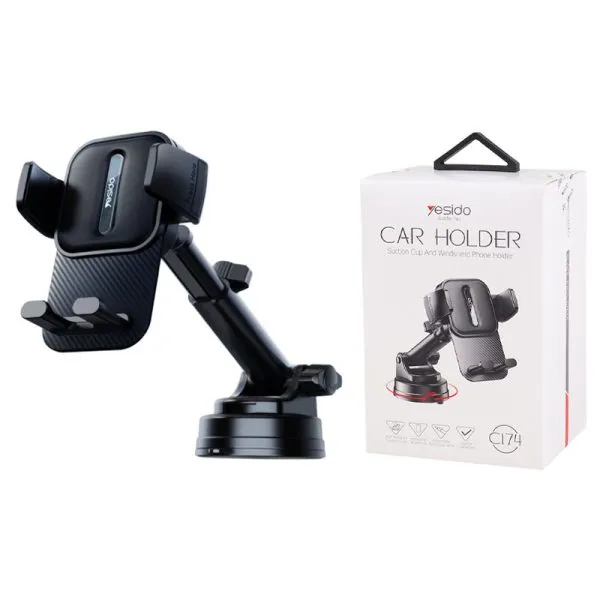 پایه نگهدارنده گوشی یسیدو مدل C174 با قابلیت چرخش ۳۶۰ درجه برای خودرو