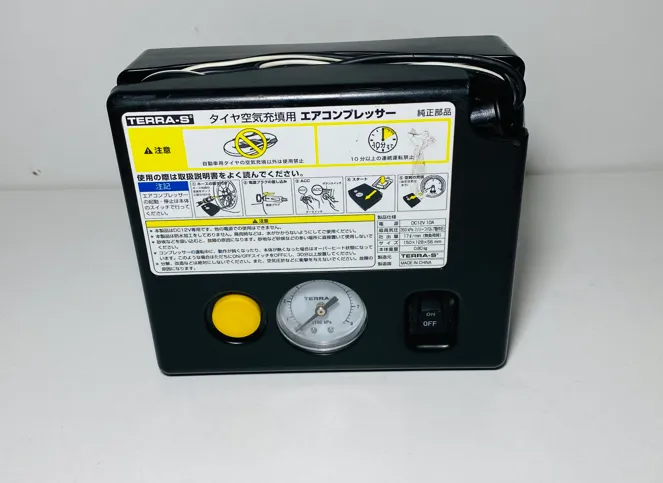 کمپرسور باد فندکی بنز Terra-S ژاپن مناسب خودرو و شاسی‌بلند با فشارسنج تعبیه‌شده