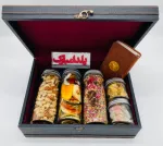 پک هدیه شب یلدا ناب جعبه چوبی