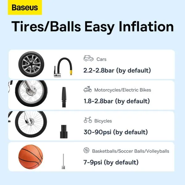 تصویر نمای جانبی کمپرسور باد شارژی بیسوس مدل SuperMini Pro BS-CG016