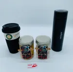 پک هدیه شب یلدا با فلاسک یونیک درجه دار مشکی.