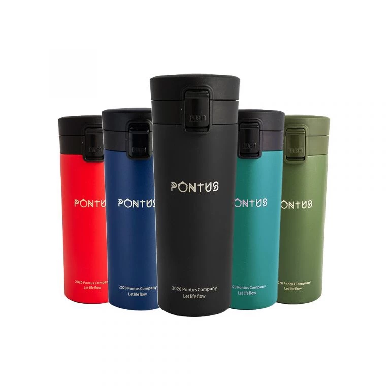 تراول ماگ قفلدار پونتس تراول ماگ قفلدار پونتس 380ml استیل 304 با درب قفلدار و حفظ دما