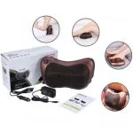 ماساژور پیلو الکتریکی مدل 8028 بر روی صندلی خودرو نصب میشود، با آداپتور فندکی و روکش شستشوی آسان