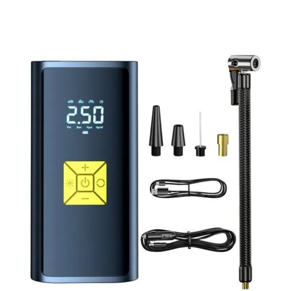 پمپ باد فندکی خودرو SPAD مدل ST-9620 با نمایشگر LED هوشمند و فشار 150 PSI