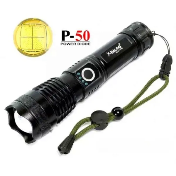 چراغ قوه اسمال سان X71-P50 با زوم دقیق و باتری لیتیومی ۸۸۰۰ میلیآمپر