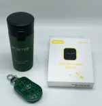 نمای باکس هدیه پسرانه کد B111 با محتویات ساعت طرح اپل واچ، ایرپاد و جاکلیدی ریموتی