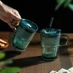 ماگ پیرکس مدل اسموتی نی دار،لبی آسان نوش دار