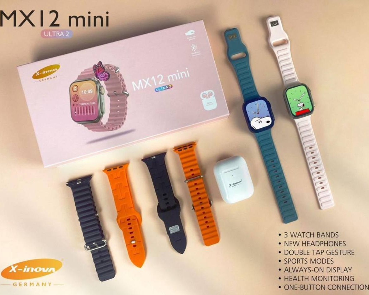 ساعت هوشمند و ایرپاد مدل MX12 MINI ULTRA2