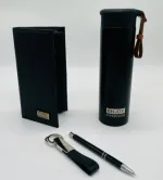 باکس هدیه سازمانی مردانه CB33 در هاردباکس با کیف پالتویی و تراول ماگ اینجوی