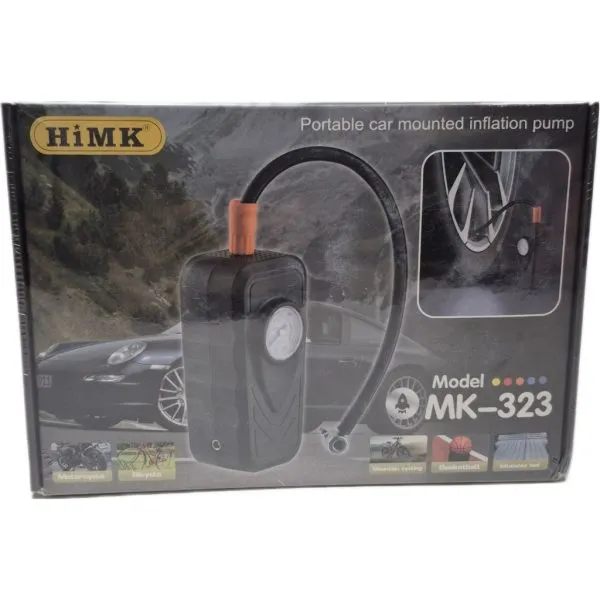 پمپ باد ماشین مدل HIMK MK323 پمپ باد ماشین مدل HIMK MK323، کمپرسور ۱۹ سیلندری با موتور DC ۱۲ ولت