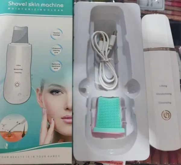 اتو صورت شارژی مدل HD-7067 با سری اصلی و سری‌های ژله‌ای ماساژور و کابل شارژ USB