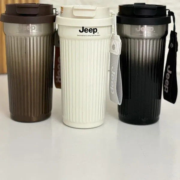 تراول ماگ جیپ حجم 500 میلی لیتر دو حالته Jeep