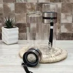 فلاسک دمنوش ساز دوجداره مدل مخزن دار1