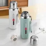 فلاسک دوجدار استیل ۸۰۰ میلی لیتر مات رنگ پاستلیszm