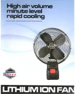 پنکه شارژی پره فلزی ۴۸ وات مدل FAN LITHIUM با اتصال باتری ۳ پین