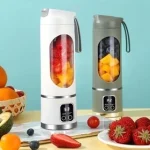 شیکر و اسموتی ساز شارژی HS-860 با ۱۲ تیغه استیل ضدزنگ و طراحی قابل حمل