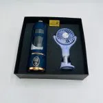 پک هدیه سازمانی تابستانه CB81 با اسموتی ساز شارژی HS-860 و پنکه مهپاش HM-186