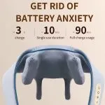 ماساژور برقی گردن و شانه مدل خرچنگی شارژی با درگاه Type-C و قابلیت استفاده چندمنطقهای