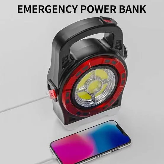 چراغ قوه خورشیدی هاری بولت HB-6678C با نوردهی LED و COB